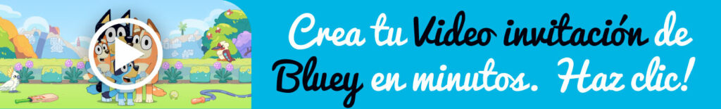 Video invitación de Bluey gratis