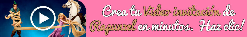 Video invitación de Rapunzel gratis