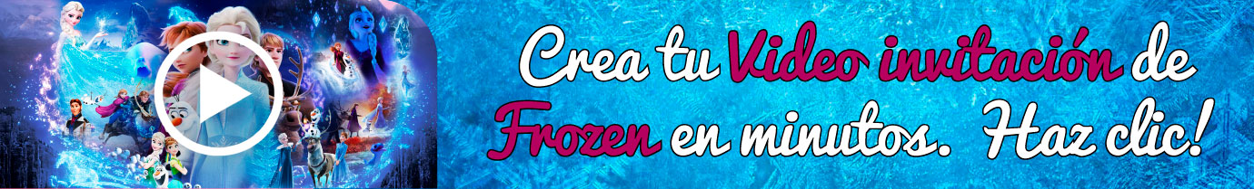 Video invitación de Frozen gratis